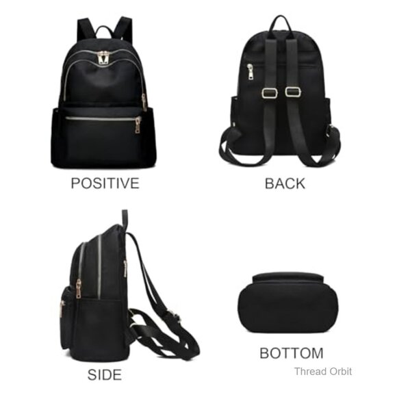 Anti-Theft Mini Backpack Purse, Water-Resistant Oxford Cloth, 15L Travel Daypack main image 2